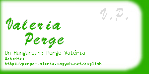 valeria perge business card