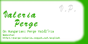 valeria perge business card